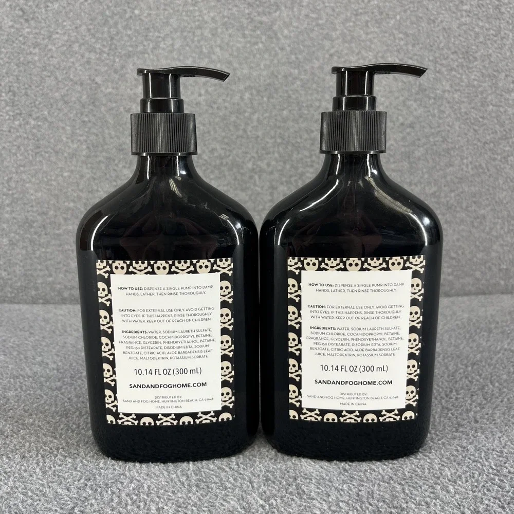 2x SAND‎ + FOG White Pumpkin Scented Hand Soap 10.14 fl oz Glass Bottle